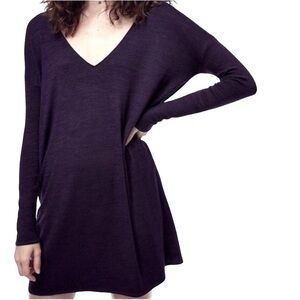 WILFRED RELAXED V NECK LONG SLEEVES DRESS S